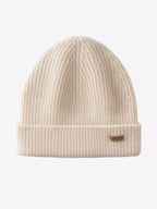 LANLY 100% Pure Cashmere Ribbed Beanie - OEM/ODM Double Layer Unisex Knit Hat for Private Label Luxury Brands