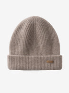 LANLY 100% Pure Cashmere Ribbed Beanie - OEM/ODM Double Layer Unisex Knit Hat for Private Label Luxury Brands