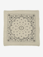 Lanly Cashmere Bandana Scarf - 100% Premium Printed Paisley Square Wrap