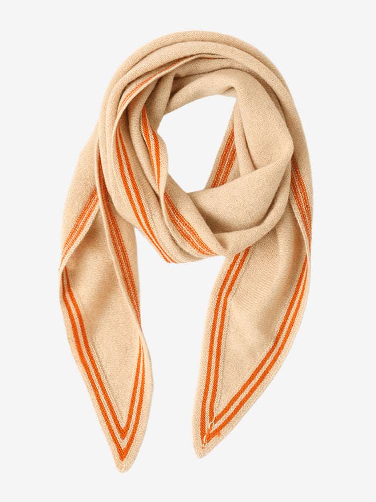 Beige-LanlyCashmereTriangleScarf-100_PremiumKnitStripedNeckerchief