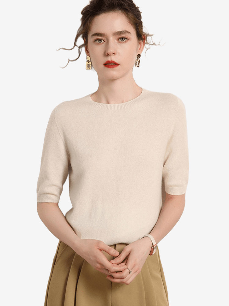 Women_sShortSleeveCashmereSweater