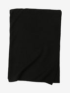 Black-Lanly Cashmere Knit Scarf-100_Pure Light weight Ribbed Wrap