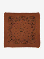 Lanly Cashmere Bandana Scarf - 100% Premium Printed Paisley Square Wrap