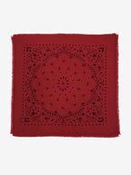 Lanly Cashmere Bandana Scarf - 100% Premium Printed Paisley Square Wrap