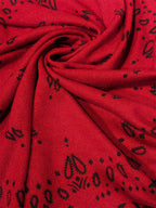 Lanly Cashmere Bandana Scarf - 100% Premium Printed Paisley Square Wrap