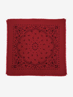 Lanly Cashmere Bandana Scarf - 100% Premium Printed Paisley Square Wrap