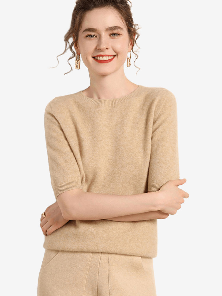 Women_sShortSleeveCashmereSweater