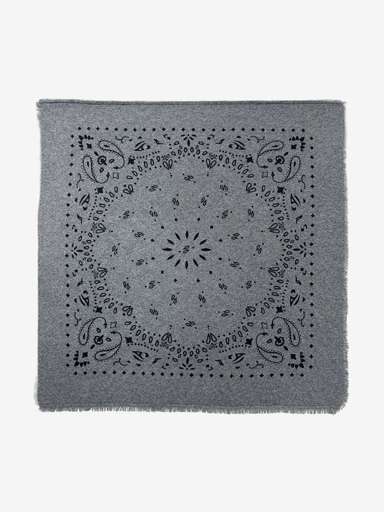 Lanly Cashmere Bandana Scarf - 100% Premium Printed Paisley Square Wrap