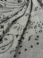 Lanly Cashmere Bandana Scarf - 100% Premium Printed Paisley Square Wrap