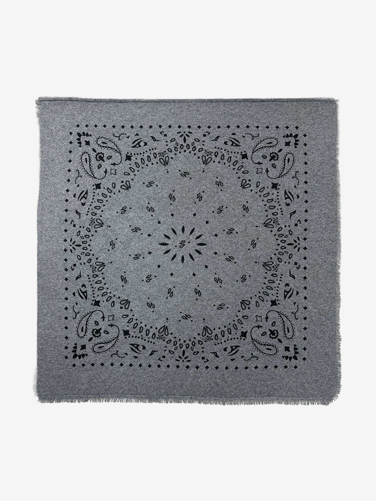 Lanly Cashmere Bandana Scarf - 100% Premium Printed Paisley Square Wrap