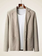 LanlyCashmere Men's Cashmere Blazer and Pants Set Luxury Tracksuit
