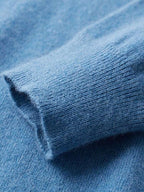 LanlyCashmere Men's Cashmere Polo Sweater Button Collar Knit