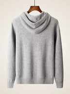 LanlyCashmere Men's Pullover Cashmere Hoodie Set Knit Tracksuit