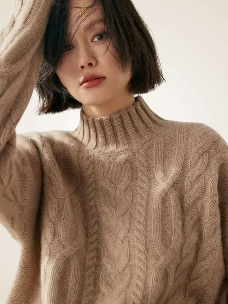LanlyCashmere Winter Cashmere Sweater Women