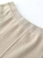 LanlyCashmere Women's Cashmere Knit Pants Wide Leg Lounge