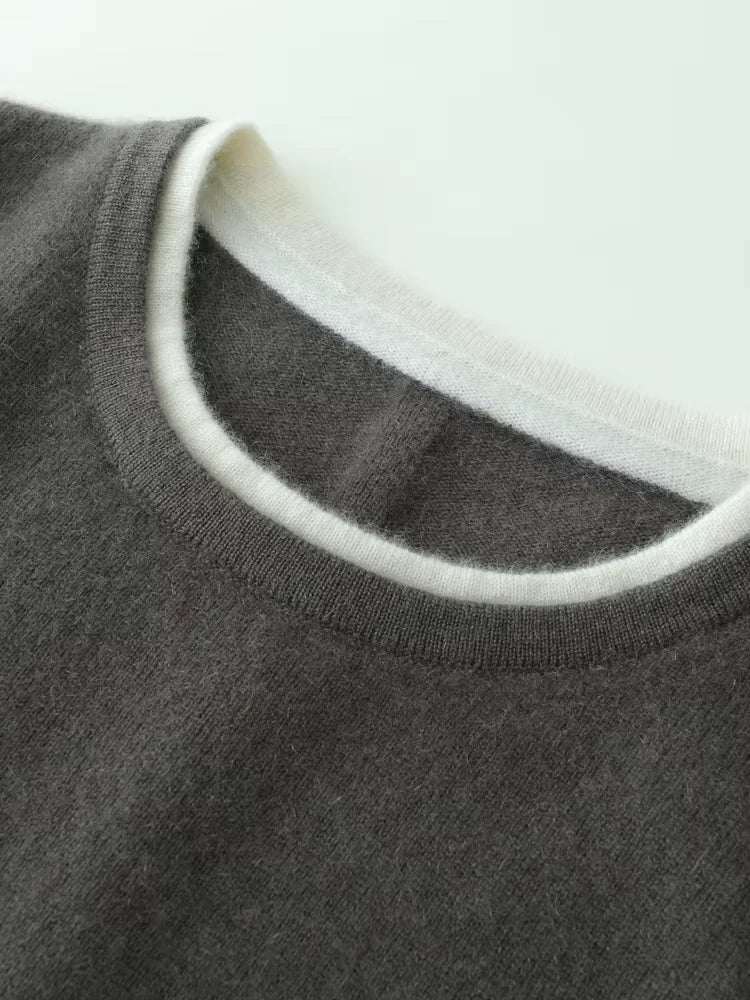 LanlyCashmere Women's Crew Neck Cashmere Sweater 