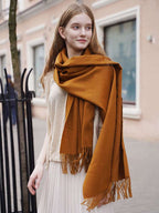 Lanly Cashmere Merino Wool Scarf - 100% Pure Wool Large Pashmina Wrap