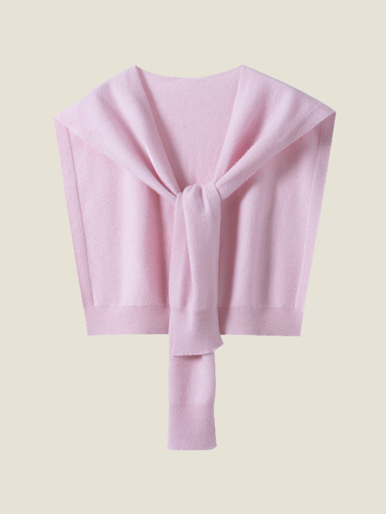 LanlyCashmere Pure Cashmere Knitted Shawl Outerwear – Soft Lightweight Wrap-12