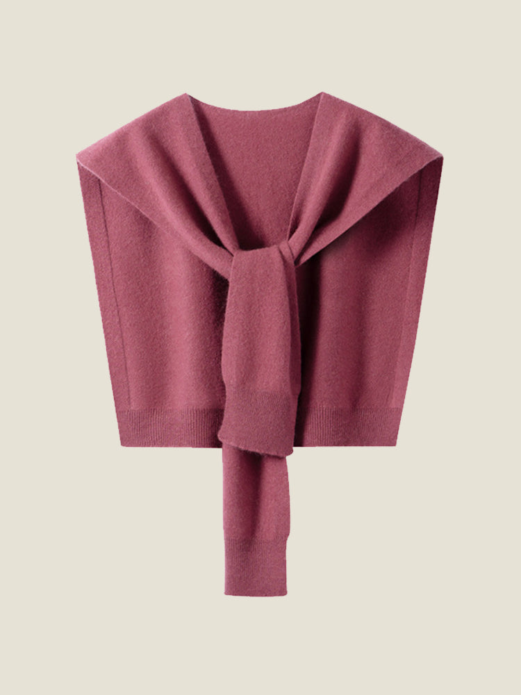 LanlyCashmere Pure Cashmere Knitted Shawl Outerwear – Soft Lightweight Wrap-13