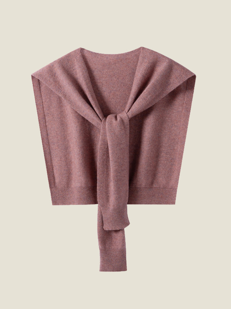 LanlyCashmere Pure Cashmere Knitted Shawl Outerwear – Soft Lightweight Wrap-14