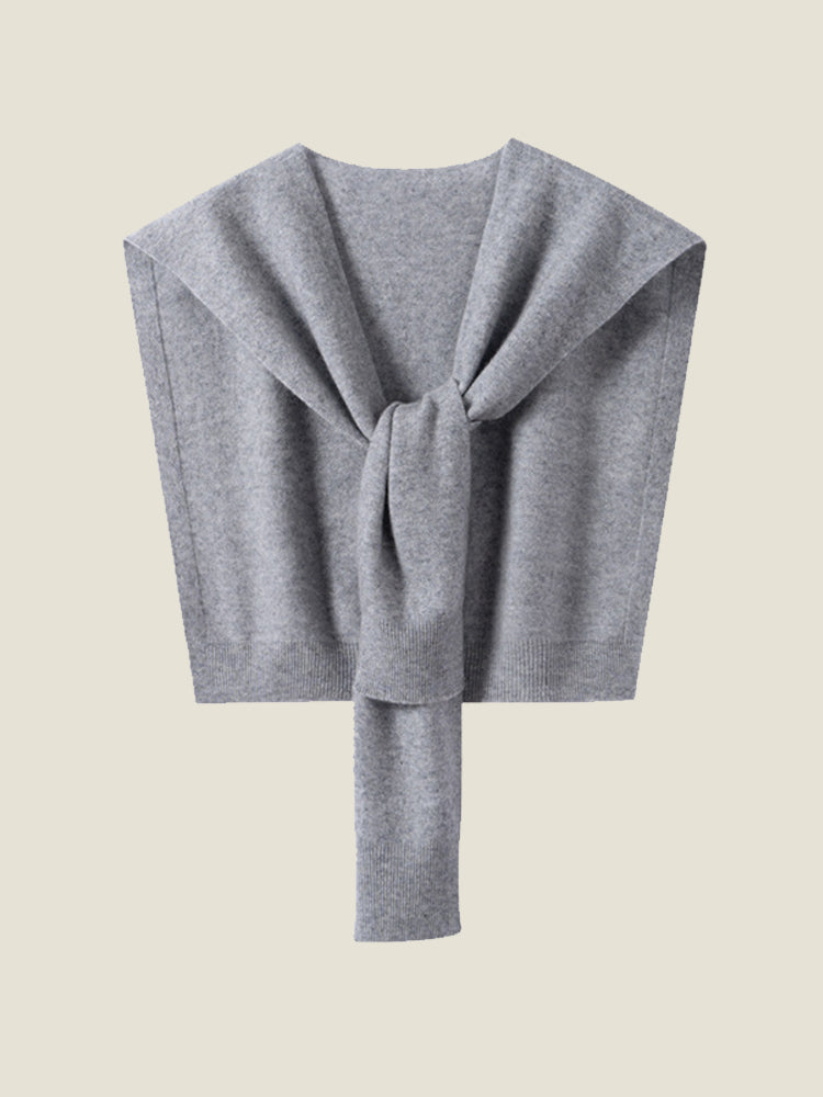 LanlyCashmere Pure Cashmere Knitted Shawl Outerwear – Soft Lightweight Wrap-5