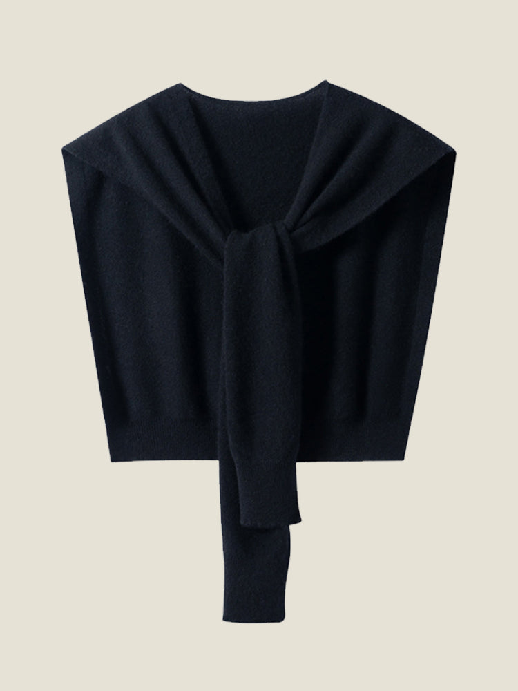 LanlyCashmere Pure Cashmere Knitted Shawl Outerwear – Soft Lightweight Wrap-6