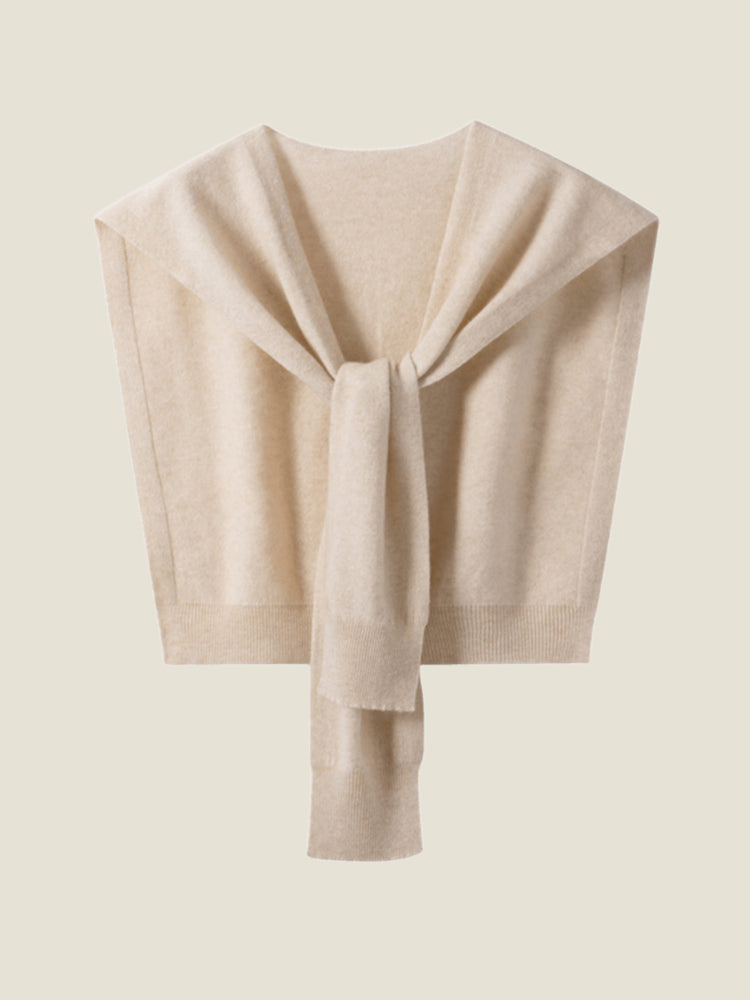 LanlyCashmere Pure Cashmere Knitted Shawl Outerwear – Soft Lightweight Wrap-3