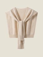LanlyCashmere Pure Cashmere Knitted Shawl Outerwear – Soft Lightweight Wrap-3