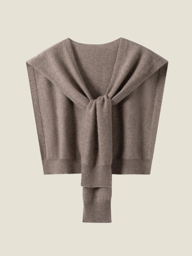 LanlyCashmere Pure Cashmere Knitted Shawl Outerwear – Soft Lightweight Wrap-9