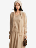 Lanly Cashmere V-Neck Cardigan - Premium Mongolia Knit Sweater