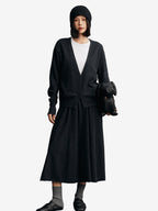 Lanly Cashmere V-Neck Cardigan - Premium Mongolia Knit Sweater