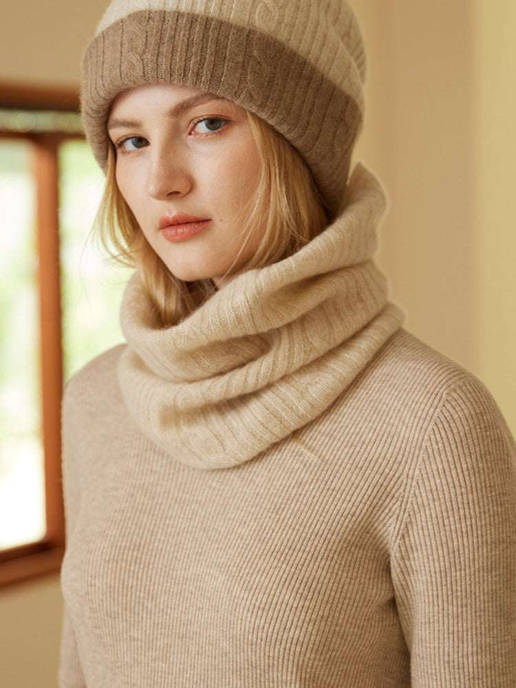 LanlyCashmere Women's Cashmere Neck Warmer Infinity Scarf