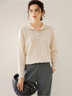 LanlyCashmereWomen_sHalf-ZipCashmereSweater