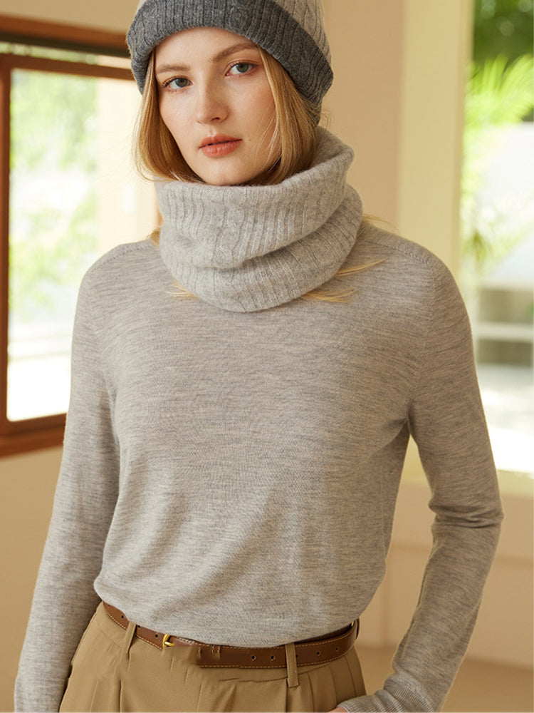 LanlyCashmere Women's Cashmere Neck Warmer Infinity Scarf