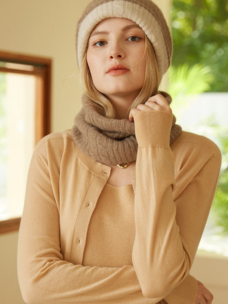 LanlyCashmere Women's Cashmere Neck Warmer Infinity Scarf