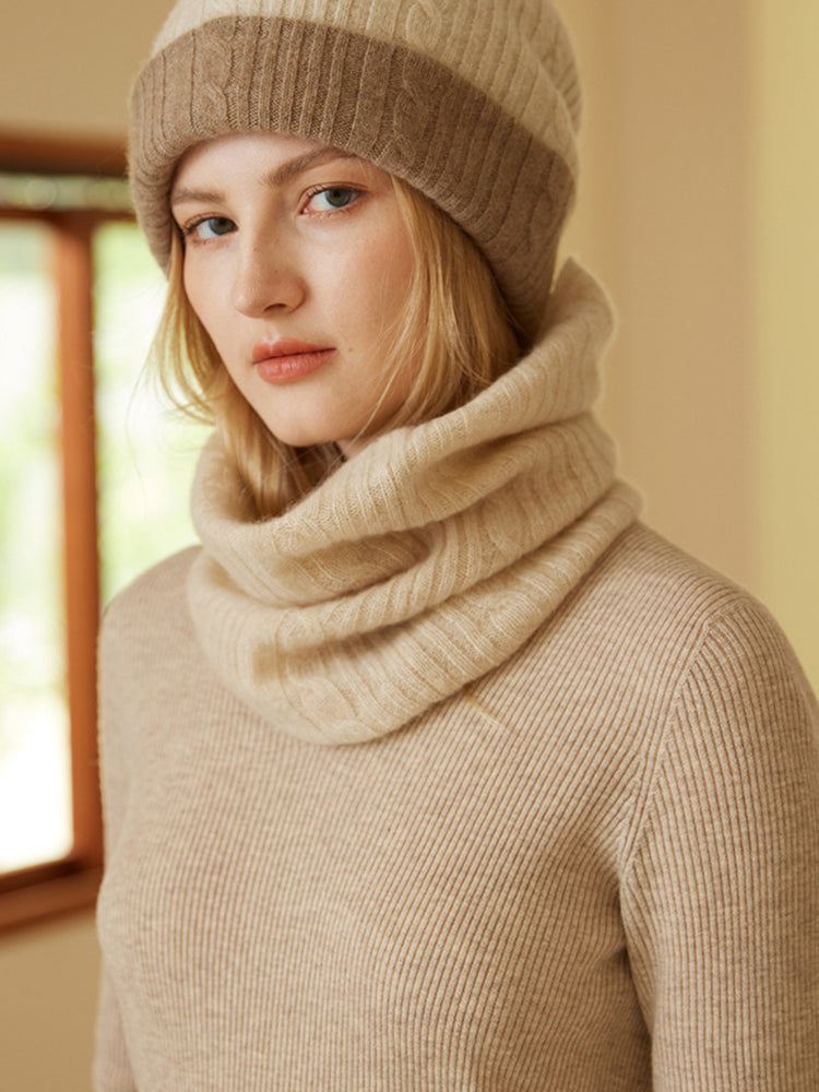 LanlyCashmere Women's Cashmere Neck Warmer Infinity Scarf