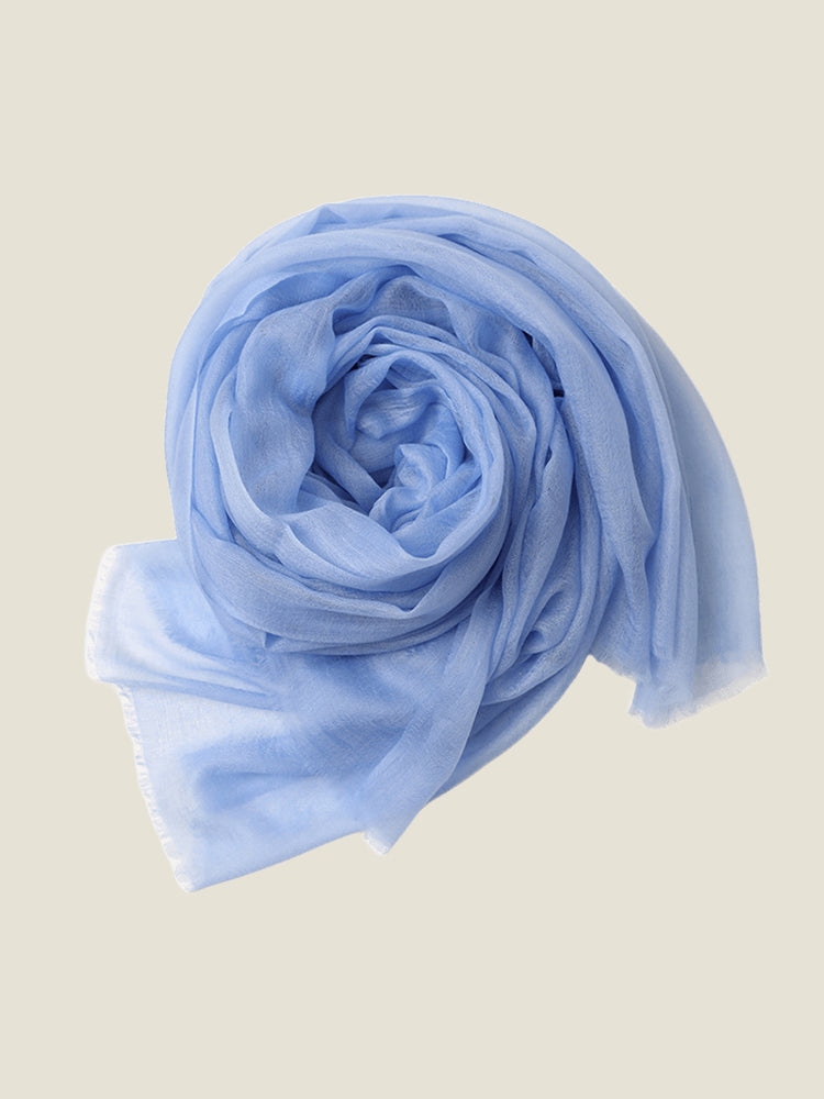 LanlyCashmere Women’s Lightweight Cashmere Scarf – Soft Sheer Shawl Wrap