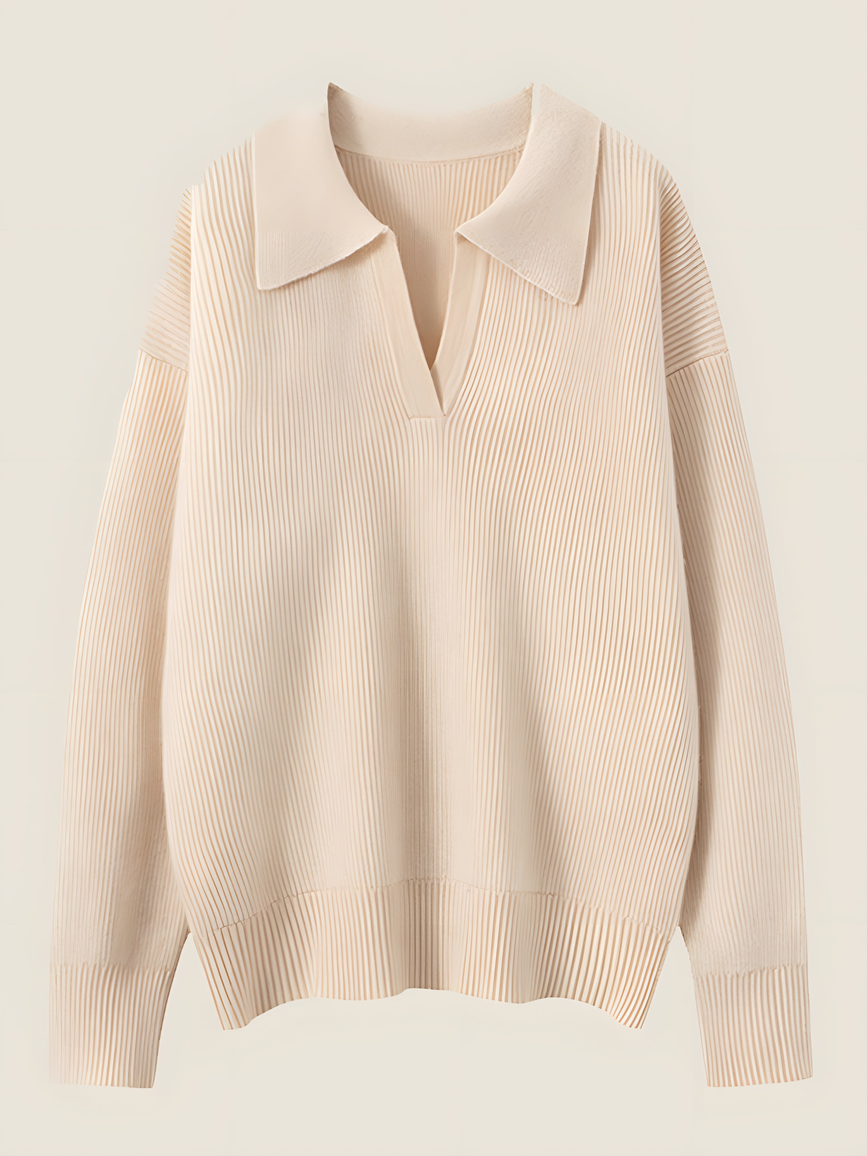 LanlyCashmere Women’s V-Neck Cashmere Sweater – Soft Luxury Collared Knit Pullover