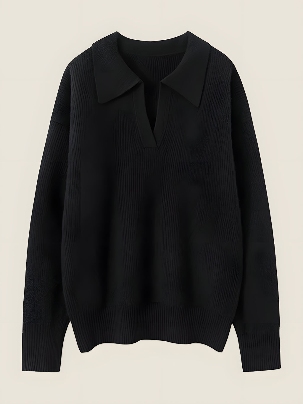 LanlyCashmere Damen V-Ausschnitt Kaschmirpullover – Weicher, luxuriöser Strickpullover mit Kragen