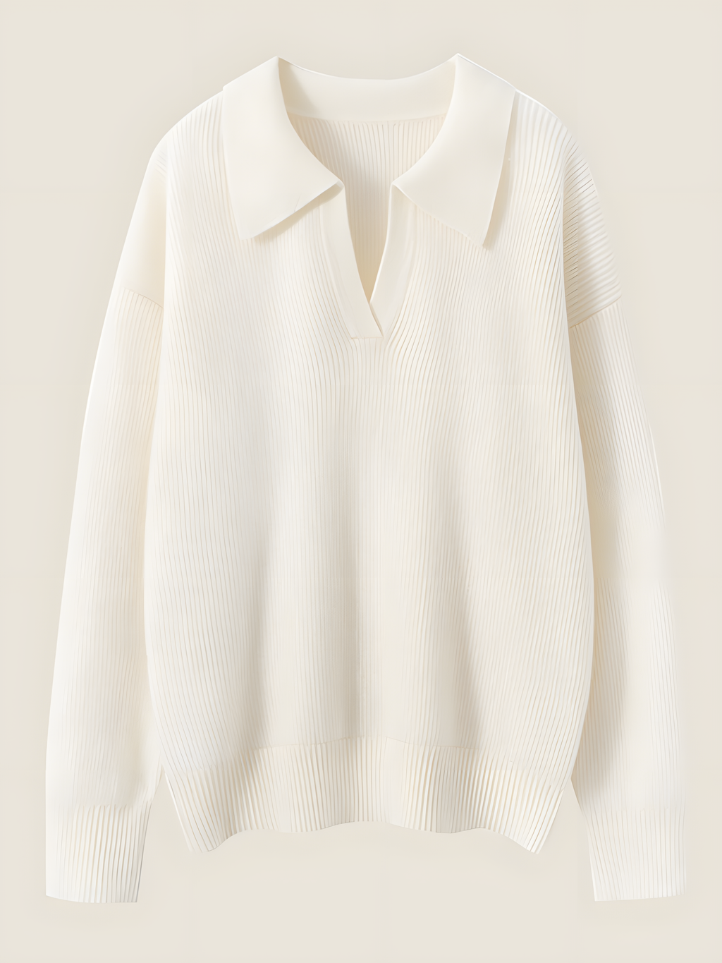 LanlyCashmere Damen V-Ausschnitt Kaschmirpullover – Weicher, luxuriöser Strickpullover mit Kragen