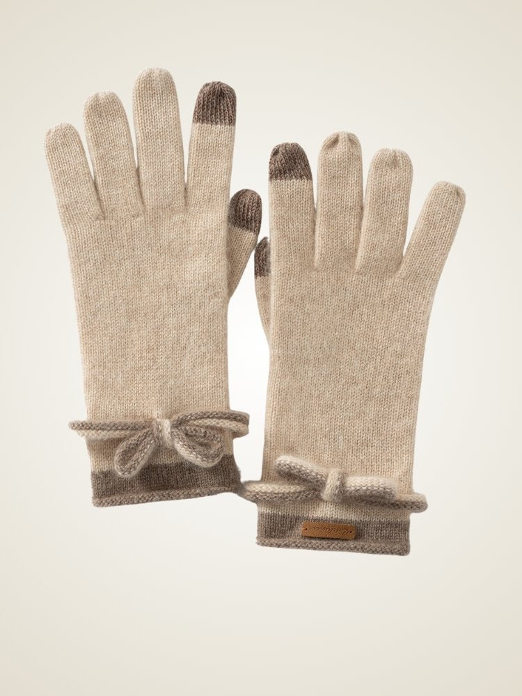 LanlyCashmere Best 100% Cashmere Gloves for Women with touchscreen