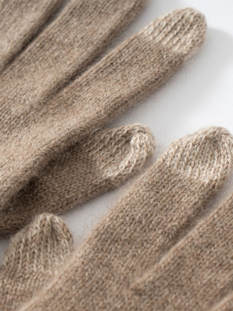LanlyCashmere Best 100% Cashmere Gloves for Women with touchscreen
