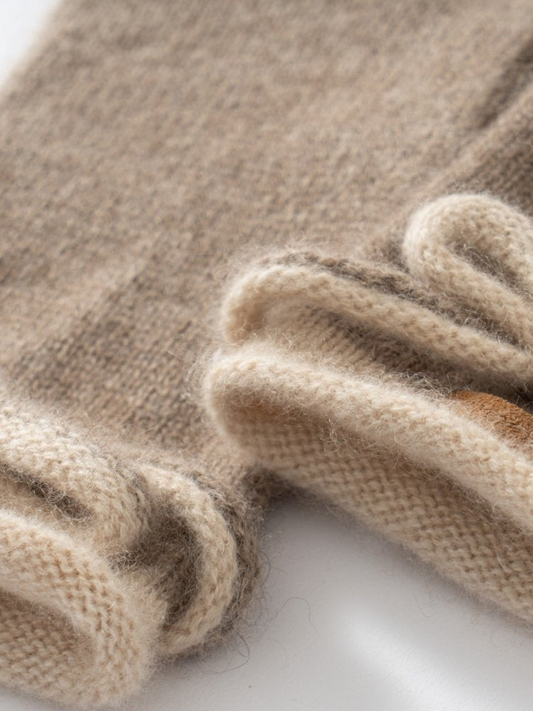 LanlyCashmere Best 100% Cashmere Gloves for Women with touchscreen