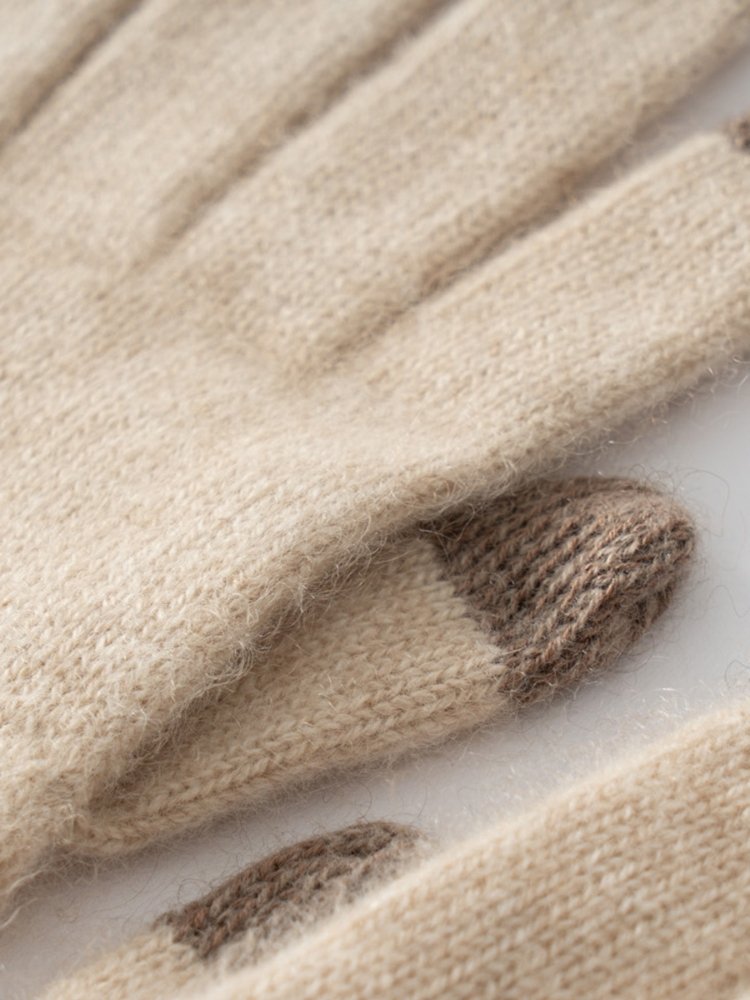LanlyCashmere Best 100% Cashmere Gloves for Women with touchscreen
