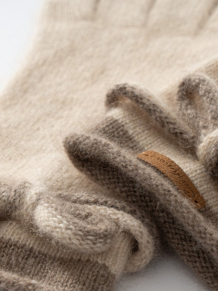 LanlyCashmere Best 100% Cashmere Gloves for Women with touchscreen