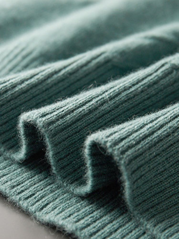 LanlyCashmere Geometric Cashmere Sweater – 100% Soft Knit Crewneck