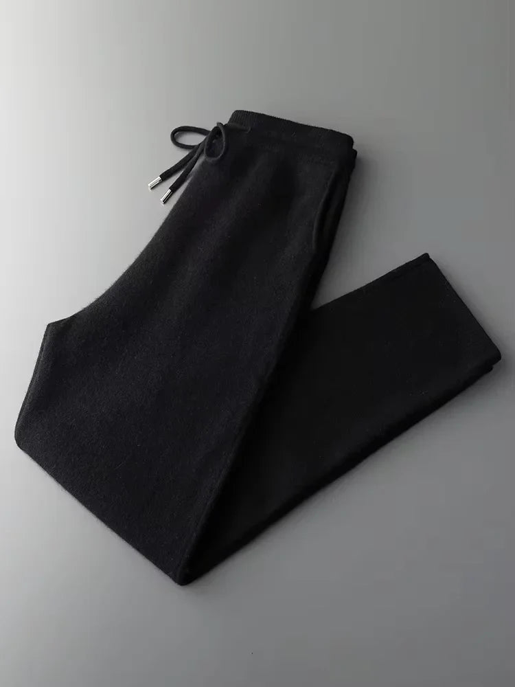 LanlyCashmere Men's Cashmere Blazer and Pants Set Luxury Tracksuit