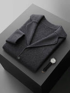 LanlyCashmere Men's Cashmere Blazer and Pants Set Luxury Tracksuit