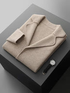 LanlyCashmere Men's Cashmere Blazer and Pants Set Luxury Tracksuit