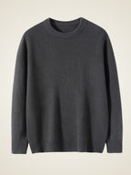 LanlyCashmere Men’s Cashmere Sweater – Classic Crew Neck Knit Pullover